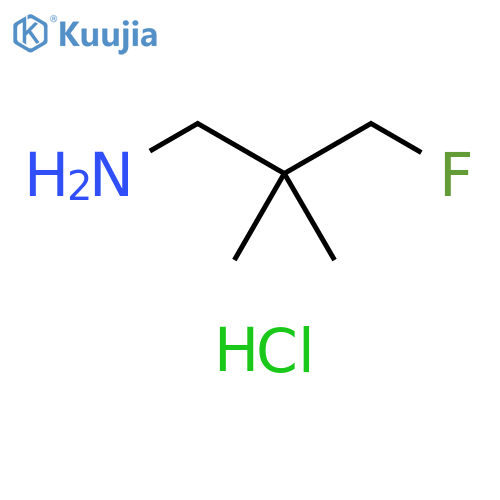 3-fluoro-2,2-dimethylpropan-1-amine hydrochloride structure