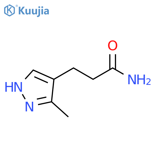 3-(5-methyl-1H-pyrazol-4-yl)propanamide structure