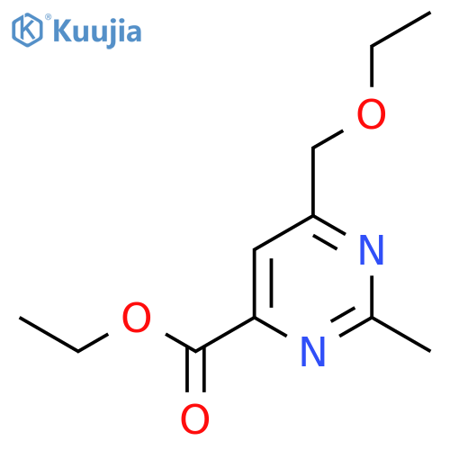 Ethyl 6-(ethoxymethyl)-2-methylpyrimidine-4-carboxylate structure