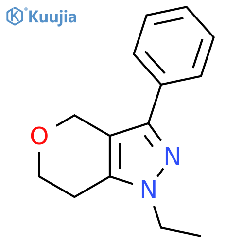 1-Ethyl-3-phenyl-1,4,6,7-tetrahydropyrano[4,3-c]pyrazole structure