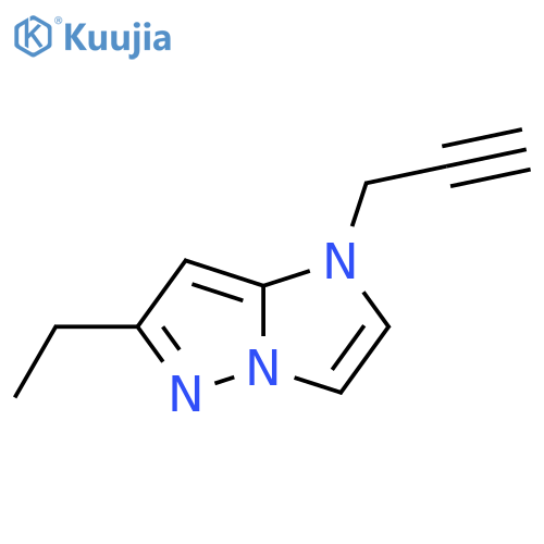 6-ethyl-1-(prop-2-yn-1-yl)-1H-imidazo[1,2-b]pyrazole structure
