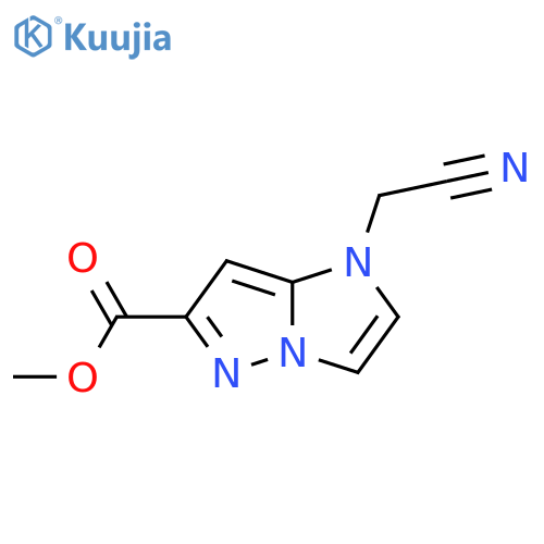 methyl 1-(cyanomethyl)-1H-imidazo[1,2-b]pyrazole-6-carboxylate structure