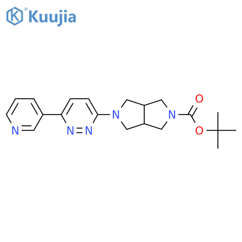 tert-butyl 5-(6-(pyridin-3-yl)pyridazin-3-yl)hexahydropyrrolo3,4-cpyrrole-2(1h)-carboxylate structure