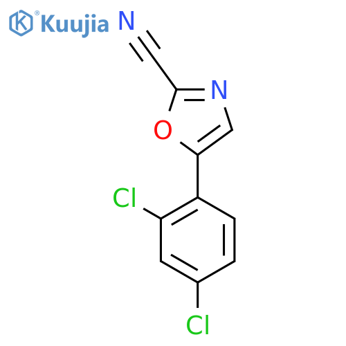 5-(2,4-Dichlorophenyl)oxazole-2-carbonitrile structure