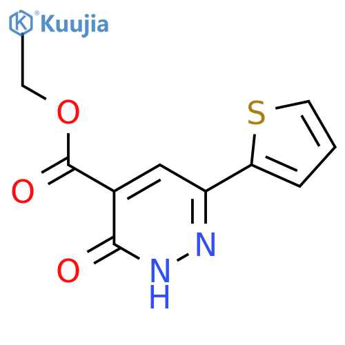 Ethyl 3-oxo-6-(thiophen-2-yl)-2,3-dihydropyridazine-4-carboxylate structure