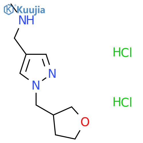 methyl({1-[(oxolan-3-yl)methyl]-1H-pyrazol-4-yl}methyl)amine dihydrochloride structure
