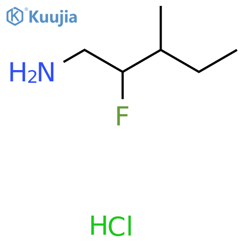 2-Fluoro-3-methylpentan-1-amine hydrochloride structure