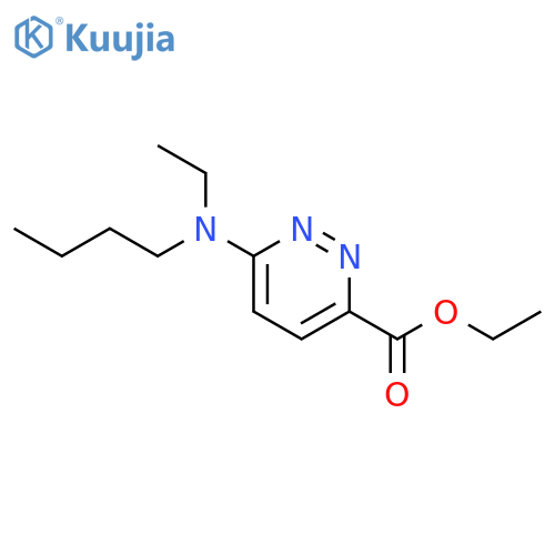 ethyl 6-(butyl(ethyl)amino)pyridazine-3-carboxylate structure