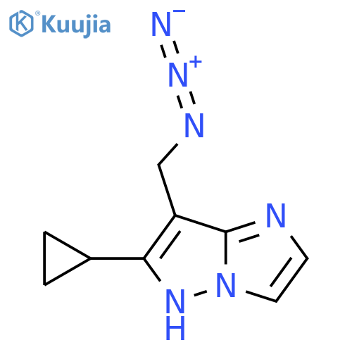 7-(Azidomethyl)-6-cyclopropyl-1H-imidazo[1,2-b]pyrazole structure