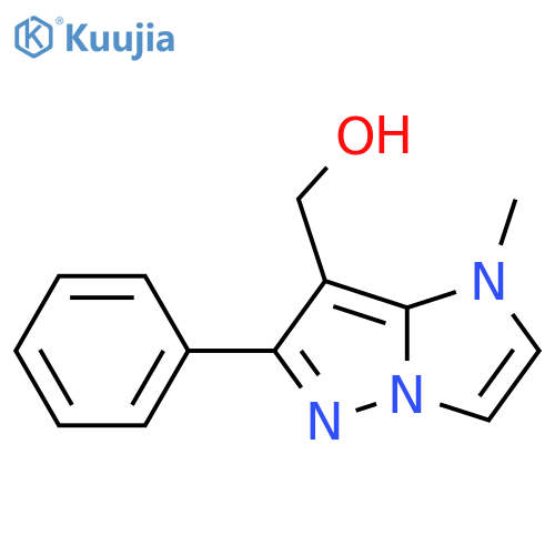 (1-methyl-6-phenyl-1H-imidazo[1,2-b]pyrazol-7-yl)methanol structure