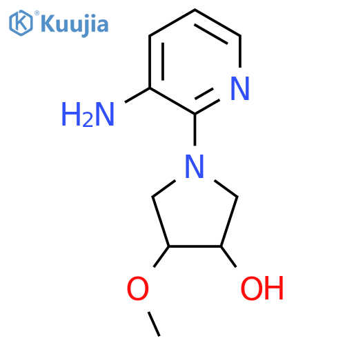1-(3-Aminopyridin-2-yl)-4-methoxypyrrolidin-3-ol structure