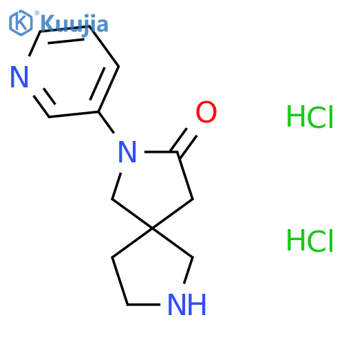 2-(Pyridin-3-yl)-2,7-diazaspiro[4.4]nonan-3-one dihydrochloride structure