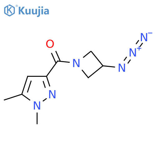 (3-Azidoazetidin-1-yl)(1,5-dimethyl-1H-pyrazol-3-yl)methanone structure