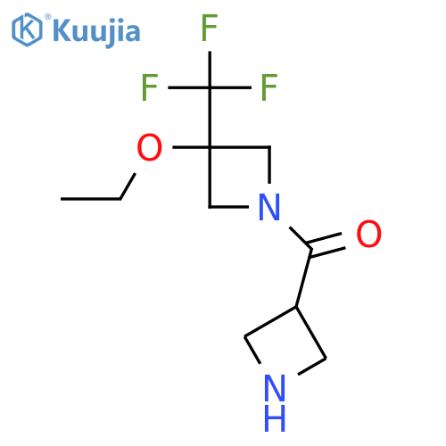 Azetidin-3-yl(3-ethoxy-3-(trifluoromethyl)azetidin-1-yl)methanone structure