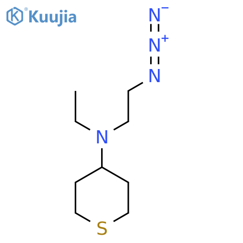N-(2-Azidoethyl)-N-ethyltetrahydro-2H-thiopyran-4-amine structure