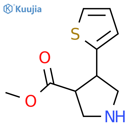 Methyl 4-(thiophen-2-yl)pyrrolidine-3-carboxylate structure