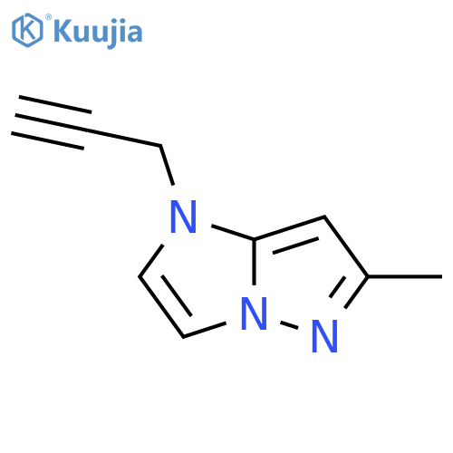 6-methyl-1-(prop-2-yn-1-yl)-1H-imidazo[1,2-b]pyrazole structure