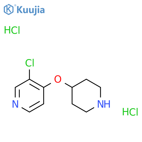 3-Chloro-4-(piperidin-4-yloxy)pyridine dihydrochloride structure