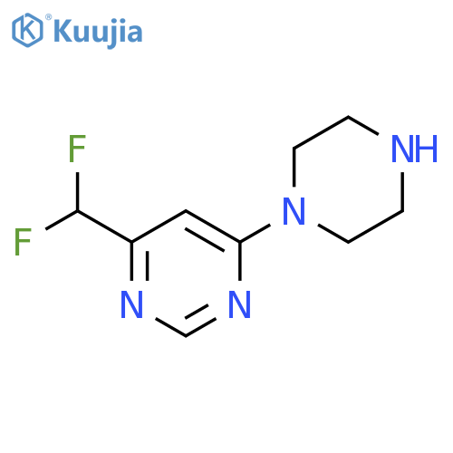 4-(difluoromethyl)-6-(piperazin-1-yl)pyrimidine structure