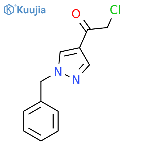 1-(1-benzyl-1H-pyrazol-4-yl)-2-chloroethan-1-one structure