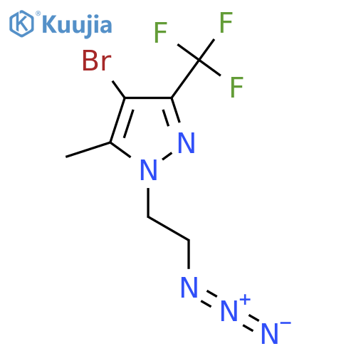 1-(2-Azidoethyl)-4-bromo-5-methyl-3-(trifluoromethyl)-1H-pyrazole structure