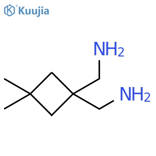 (3,3-dimethylcyclobutane-1,1-diyl)dimethanamine structure