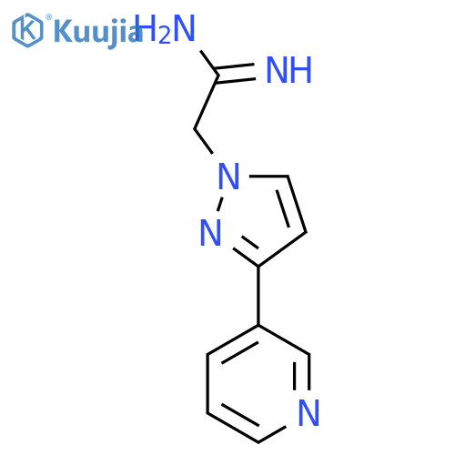 2-(3-(Pyridin-3-yl)-1H-pyrazol-1-yl)acetimidamide structure