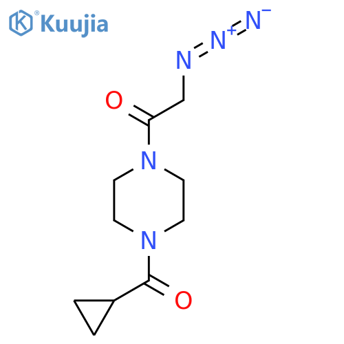 2-Azido-1-(4-(cyclopropanecarbonyl)piperazin-1-yl)ethan-1-one structure