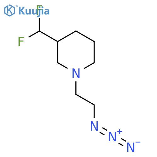 1-(2-Azidoethyl)-3-(difluoromethyl)piperidine structure