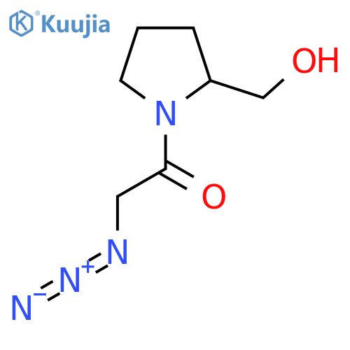 2-Azido-1-(2-(hydroxymethyl)pyrrolidin-1-yl)ethan-1-one structure