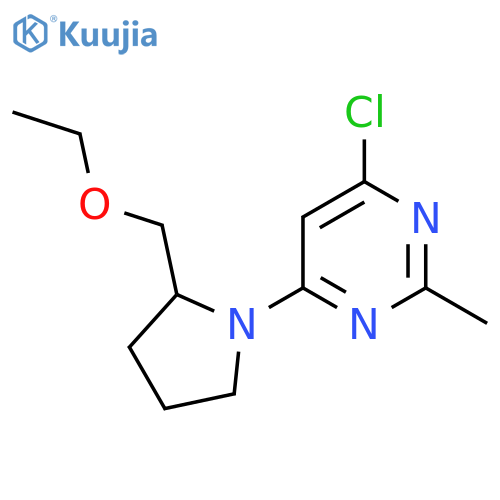 4-Chloro-6-(2-(ethoxymethyl)pyrrolidin-1-yl)-2-methylpyrimidine structure