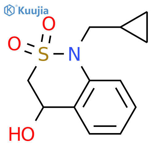 1-(cyclopropylmethyl)-4-hydroxy-3,4-dihydro-1H-benzo[c][1,2]thiazine 2,2-dioxide structure