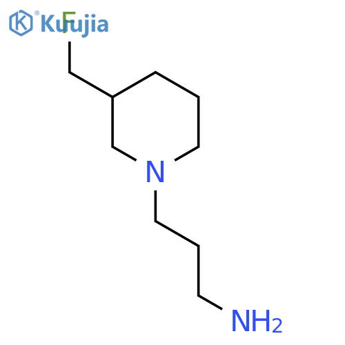 3-(3-(Fluoromethyl)piperidin-1-yl)propan-1-amine structure