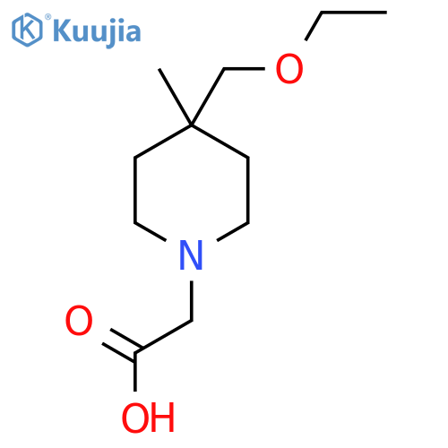2-(4-(Ethoxymethyl)-4-methylpiperidin-1-yl)acetic acid structure