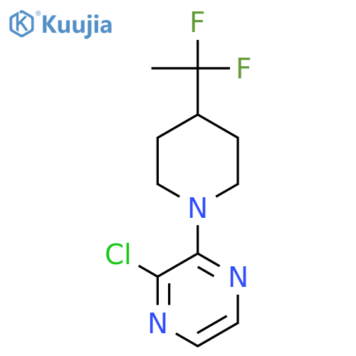 2-Chloro-3-(4-(1,1-difluoroethyl)piperidin-1-yl)pyrazine structure