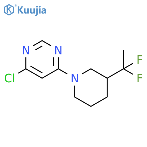 4-Chloro-6-(3-(1,1-difluoroethyl)piperidin-1-yl)pyrimidine structure