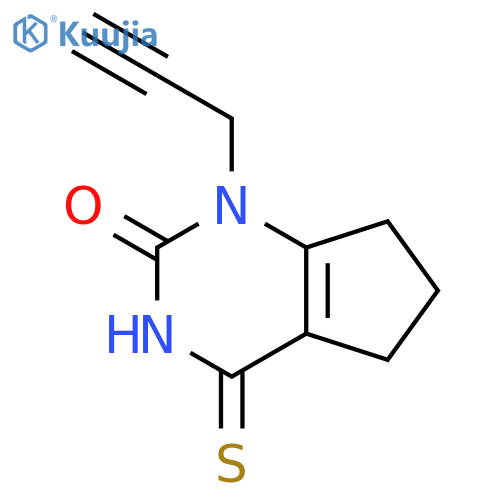 1-(Prop-2-yn-1-yl)-4-thioxo-1,3,4,5,6,7-hexahydro-2H-cyclopenta[d]pyrimidin-2-one structure