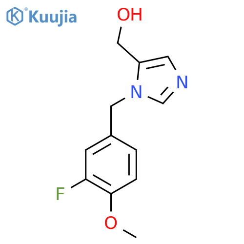 (1-(3-fluoro-4-methoxybenzyl)-1H-imidazol-5-yl)methanol structure