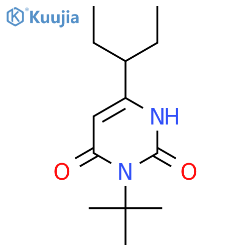 3-Tert-butyl-6-(pentan-3-yl)-1,2,3,4-tetrahydropyrimidine-2,4-dione structure