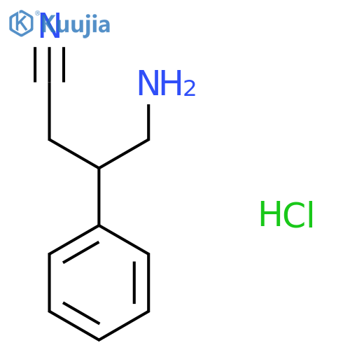 4-Amino-3-phenylbutanenitrile hydrochloride structure