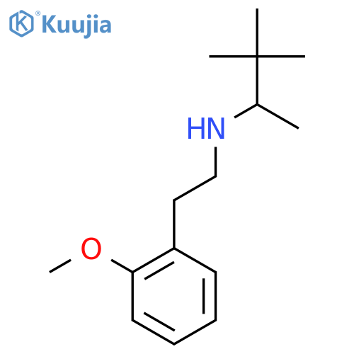 (3,3-Dimethylbutan-2-yl)[2-(2-methoxyphenyl)ethyl]amine structure