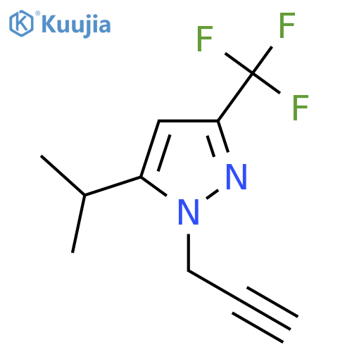 5-isopropyl-1-(prop-2-yn-1-yl)-3-(trifluoromethyl)-1H-pyrazole structure