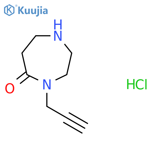 4-(Prop-2-yn-1-yl)-1,4-diazepan-5-one hydrochloride structure