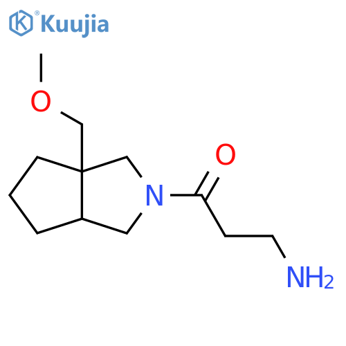 3-Amino-1-(3a-(methoxymethyl)hexahydrocyclopenta[c]pyrrol-2(1H)-yl)propan-1-one structure
