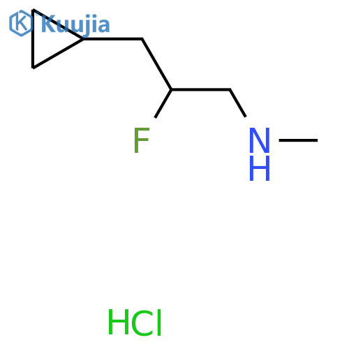 (3-cyclopropyl-2-fluoropropyl)(methyl)amine hydrochloride structure