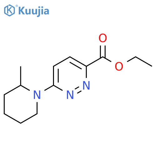 Ethyl 6-(2-methylpiperidin-1-yl)pyridazine-3-carboxylate structure