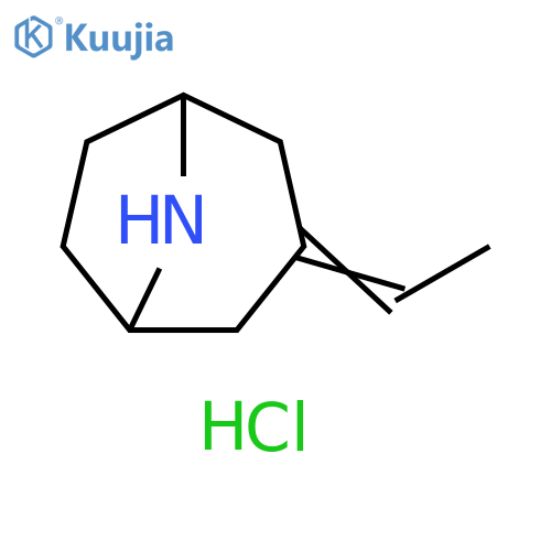 3-Ethylidene-8-azabicyclo[3.2.1]octane hydrochloride structure