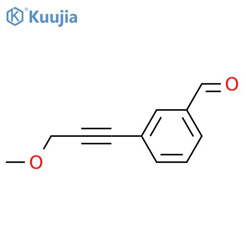 3-(3-methoxyprop-1-yn-1-yl)benzaldehyde structure
