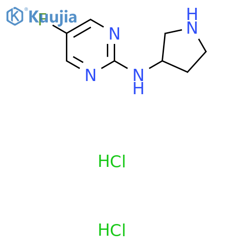 5-fluoro-N-(pyrrolidin-3-yl)pyrimidin-2-amine dihydrochloride structure