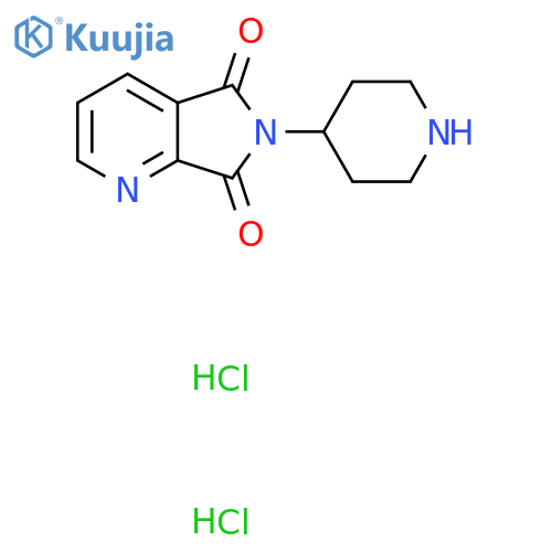 6-(Piperidin-4-yl)-5H-pyrrolo[3,4-b]pyridine-5,7(6H)-dione dihydrochloride structure